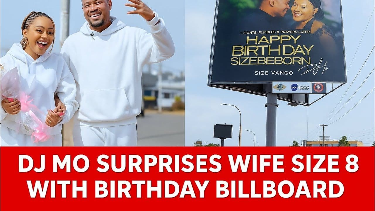 DJ Mo Put Up a Giant Billboard for Size 8’s Birthday